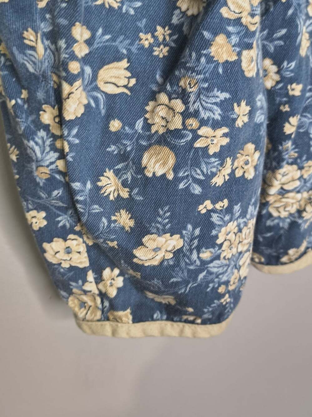 Vintage 90s Liberty All Over Blue Floral Print Baby Size 12 Months Overalls Rare - Picture 2 of 10